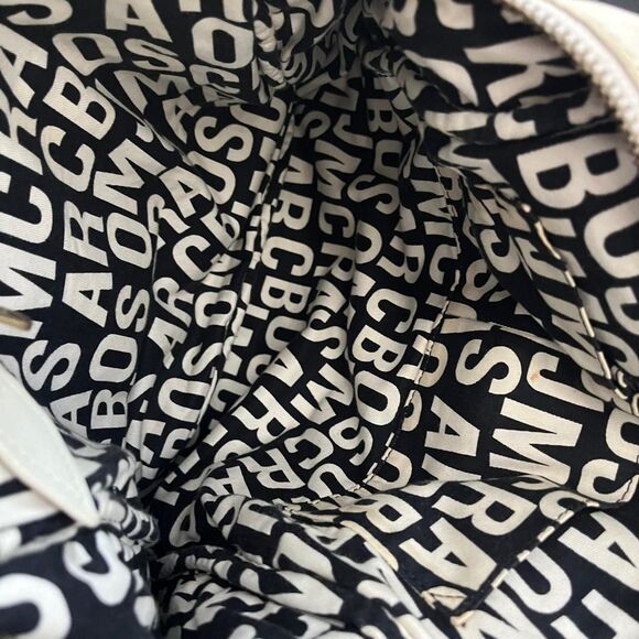 Marc Jacobs White Leather Satchel Turn Lock Tote - Picture 7 of 7